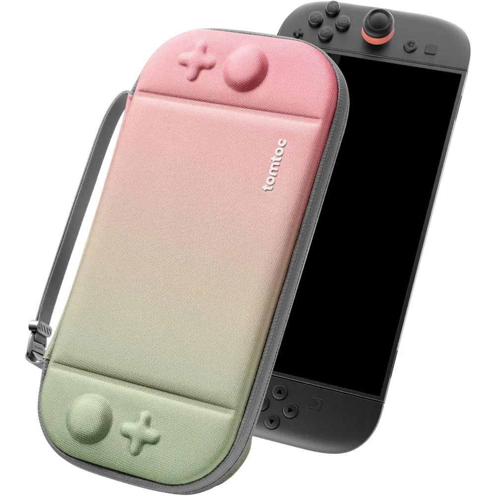 Estuche Slim para Nintendo Switch 2 | Rosa y Verde