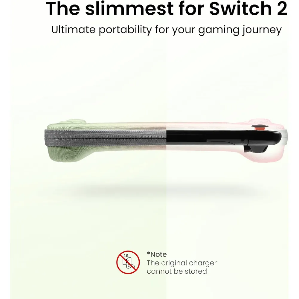 Estuche Slim para Nintendo Switch 2 | Rosa y Verde