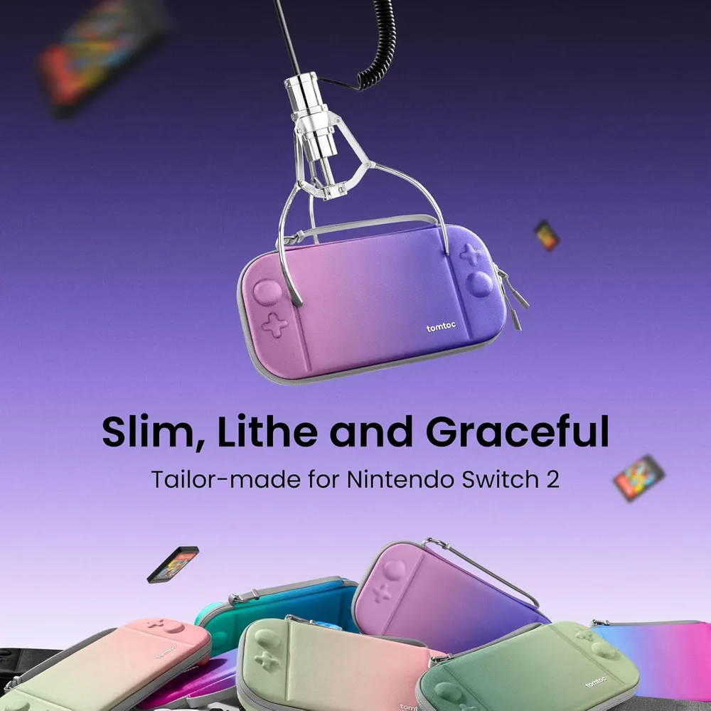 Estuche Slim para Nintendo Switch 2 | Rosa y Morado