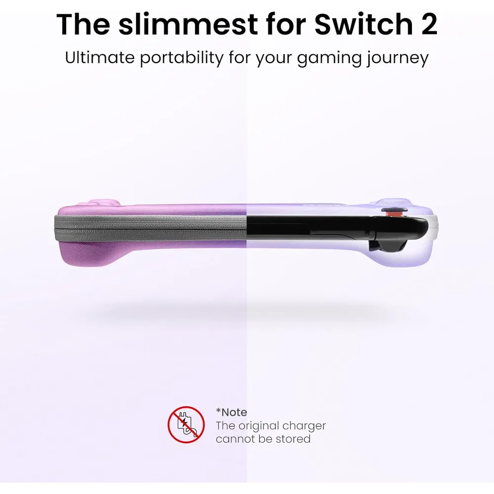 Estuche Slim para Nintendo Switch 2 | Rosa y Morado