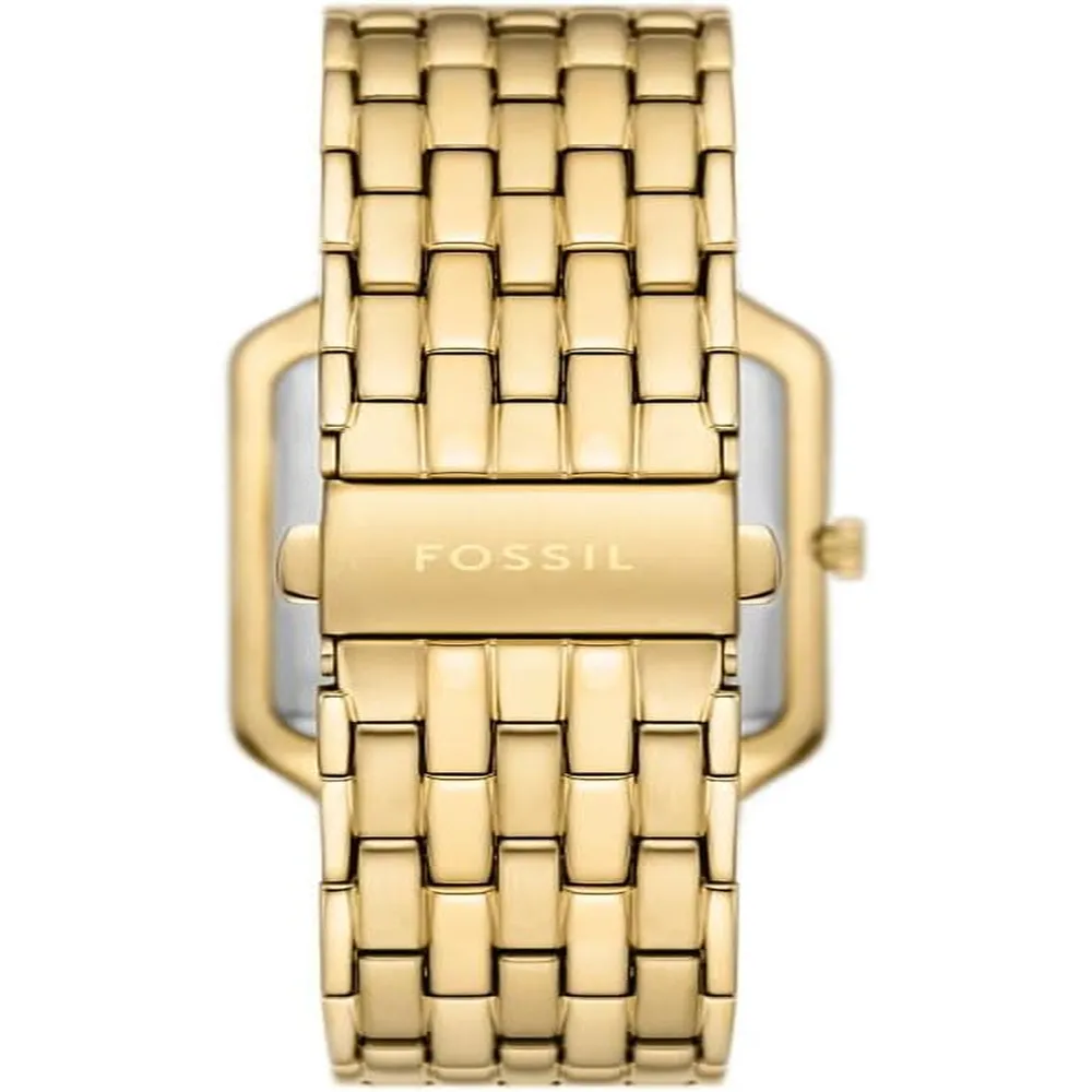 Fossil reloj de cuarzo Raquel para mujer, acero inoxidable | Mariposa Oro