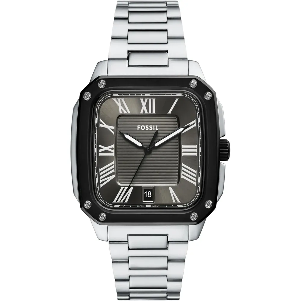b0f258s6rd_0_webp.webp Fossil reloj de cuarzo Crosby para hombre, acero inoxidable | Plateado/ Negro