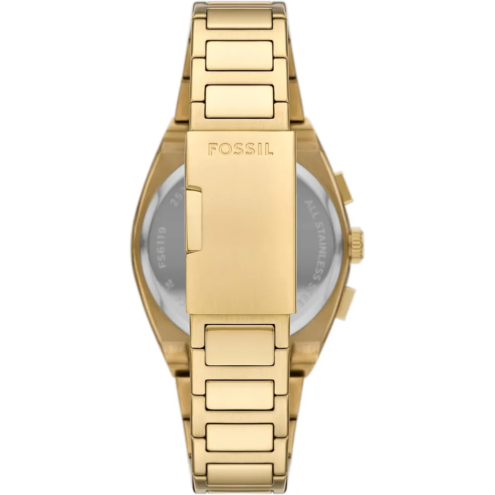 Fossil reloj de cuarzo Everett para hombre, modelo FS6119 | Dorado