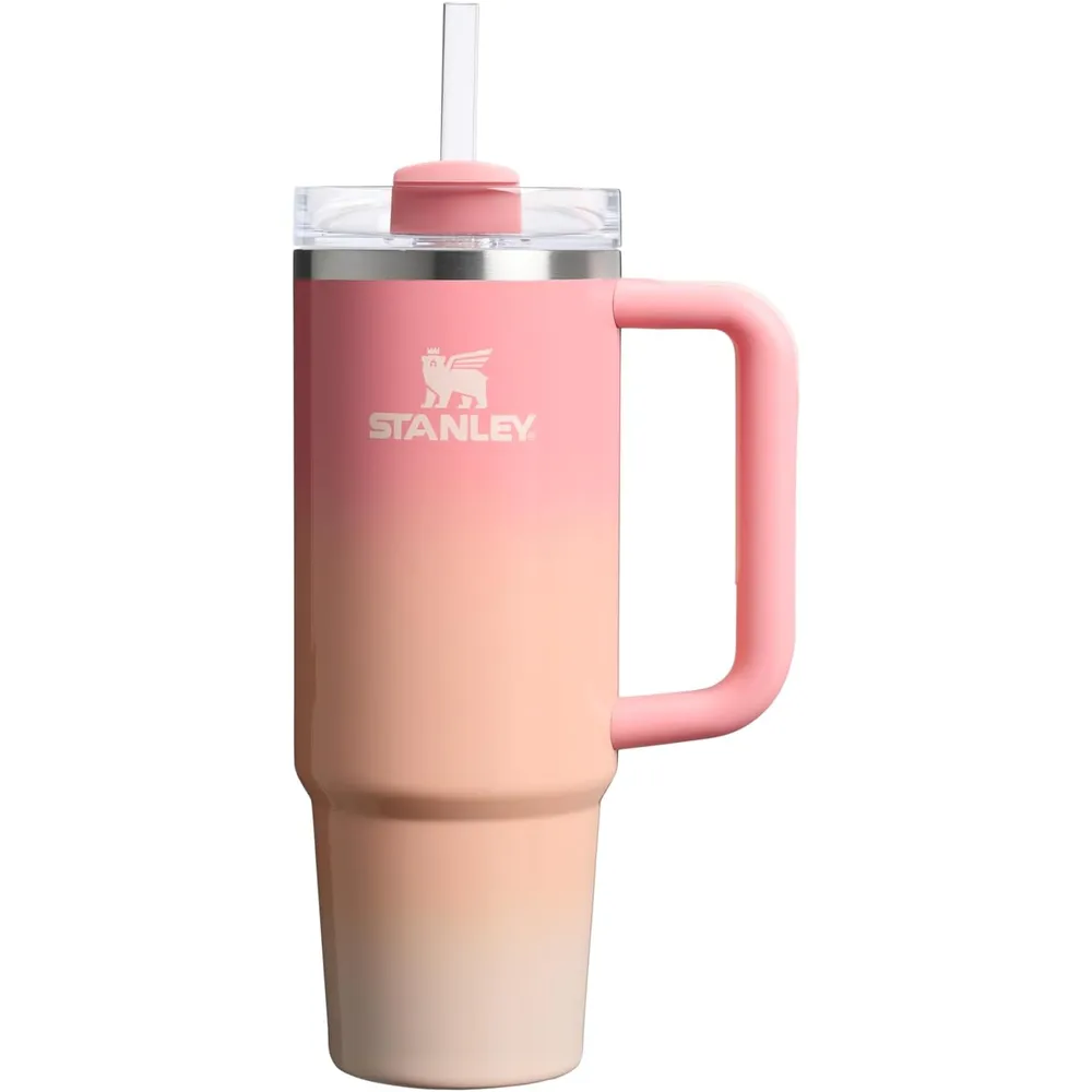 Stanley Quencher H2.0 Tumbler con asa 30 oz | Summer Pink Table Sunset