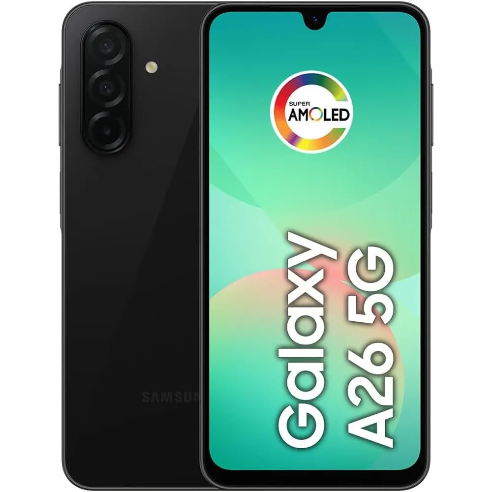 CELULAR SAMSUNG GALAXY A26 5G 2025 IA 8GB RAM 256GB DUAL SIM 6.7" 120HZ AMOLED IP67 | NEGRO