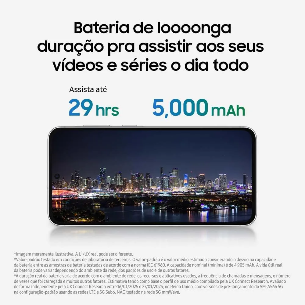CELULAR SAMSUNG GALAXY A26 5G 2025 IA 8GB RAM 256GB DUAL SIM 6.7" 120HZ AMOLED IP67 | NEGRO