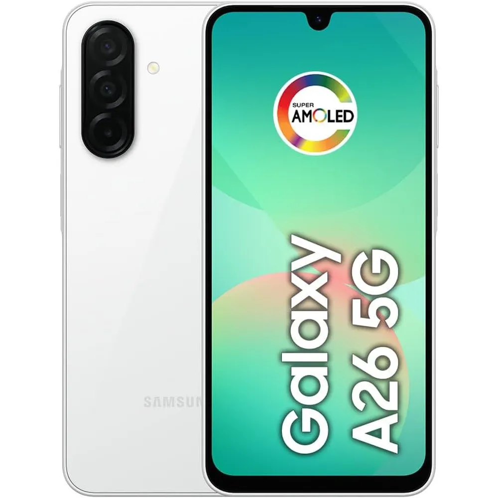 b0f2b2y67v_0_webp.webp CELULAR SAMSUNG GALAXY A26 5G IA 8GB RAM 256GB DUAL SIM 6.7" 120HZ AMOLED IP67 | BLANCO