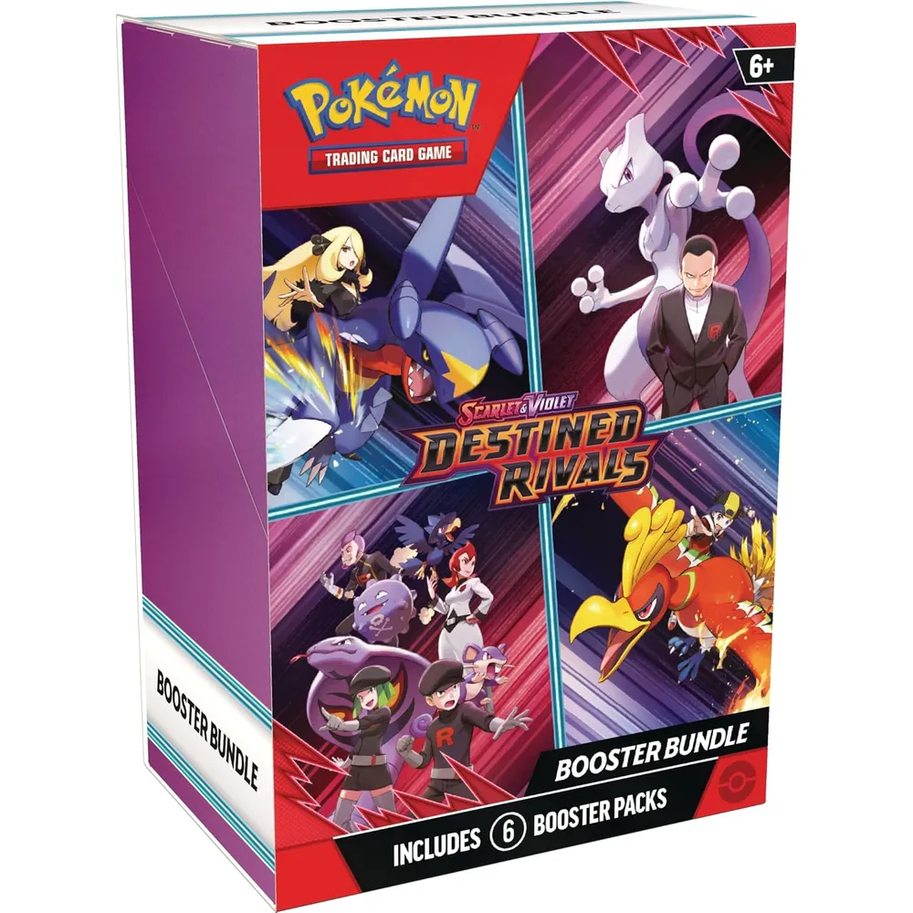 JUEGO DE CARTAS POKÉMON TCG SCARLET & VIOLET DESTINED RIVALS BOOSTER BUNDLE 6 PACKS (INGLÉS)