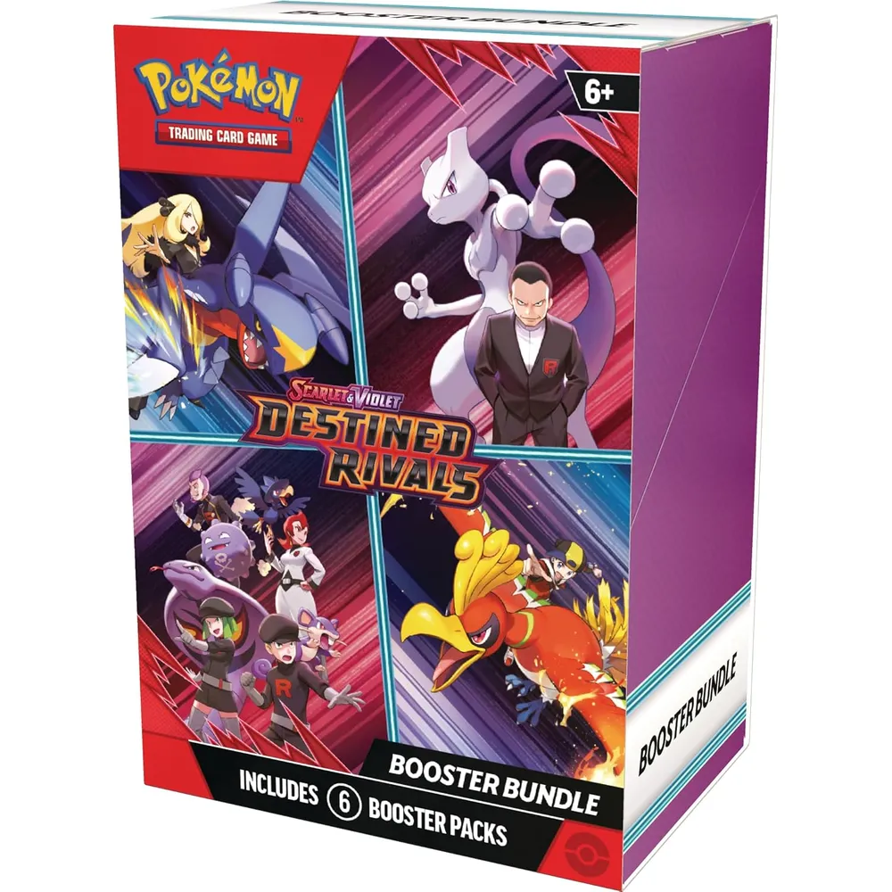 JUEGO DE CARTAS POKÉMON TCG SCARLET & VIOLET DESTINED RIVALS BOOSTER BUNDLE 6 PACKS (INGLÉS)