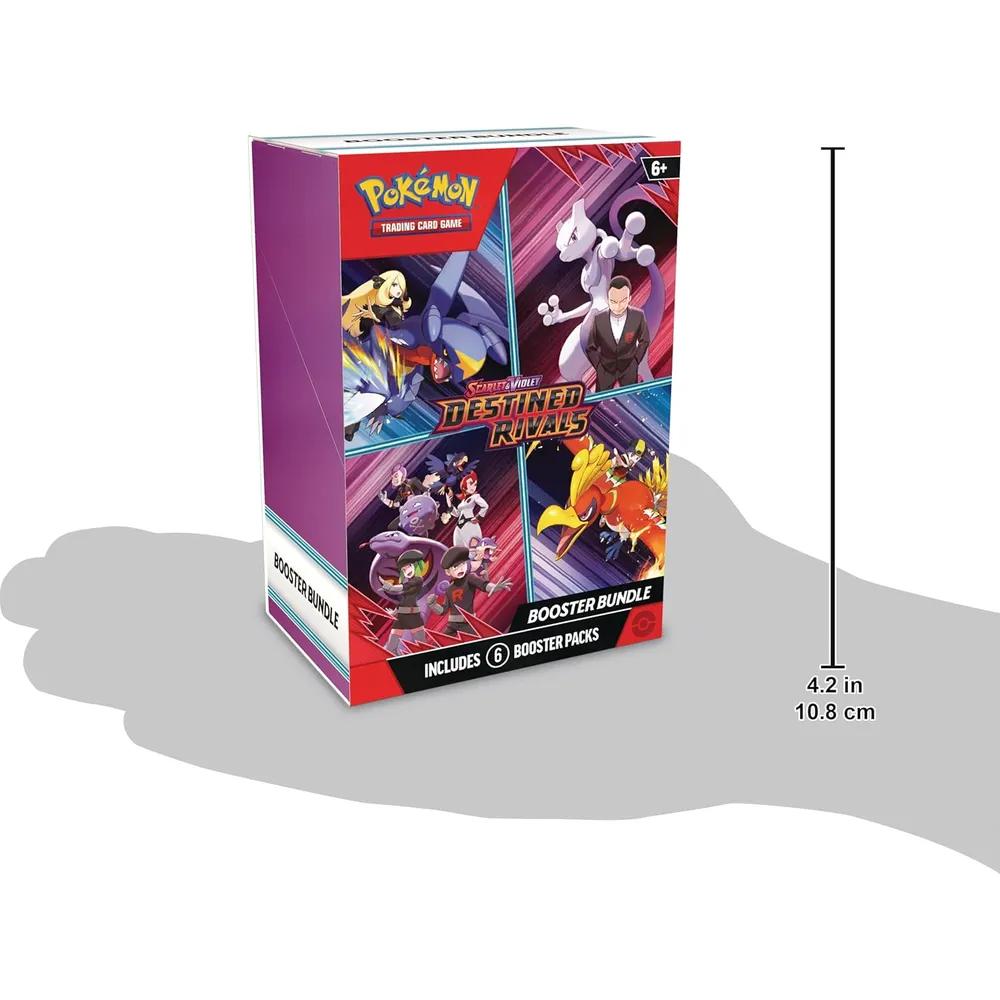JUEGO DE CARTAS POKÉMON TCG SCARLET & VIOLET DESTINED RIVALS BOOSTER BUNDLE 6 PACKS (INGLÉS)