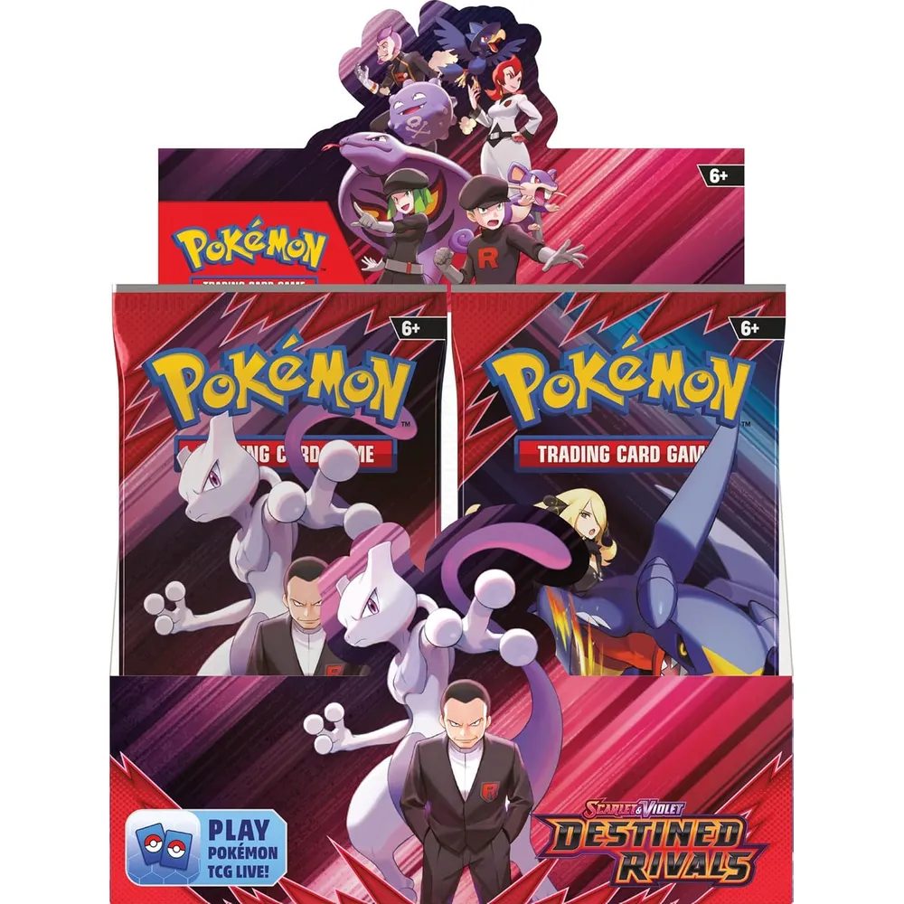 JUEGO DE CARTAS POKÉMON TCG SCARLET & VIOLET DESTINED RIVALS BOOSTER BOX 36 PACKS (INGLÉS)