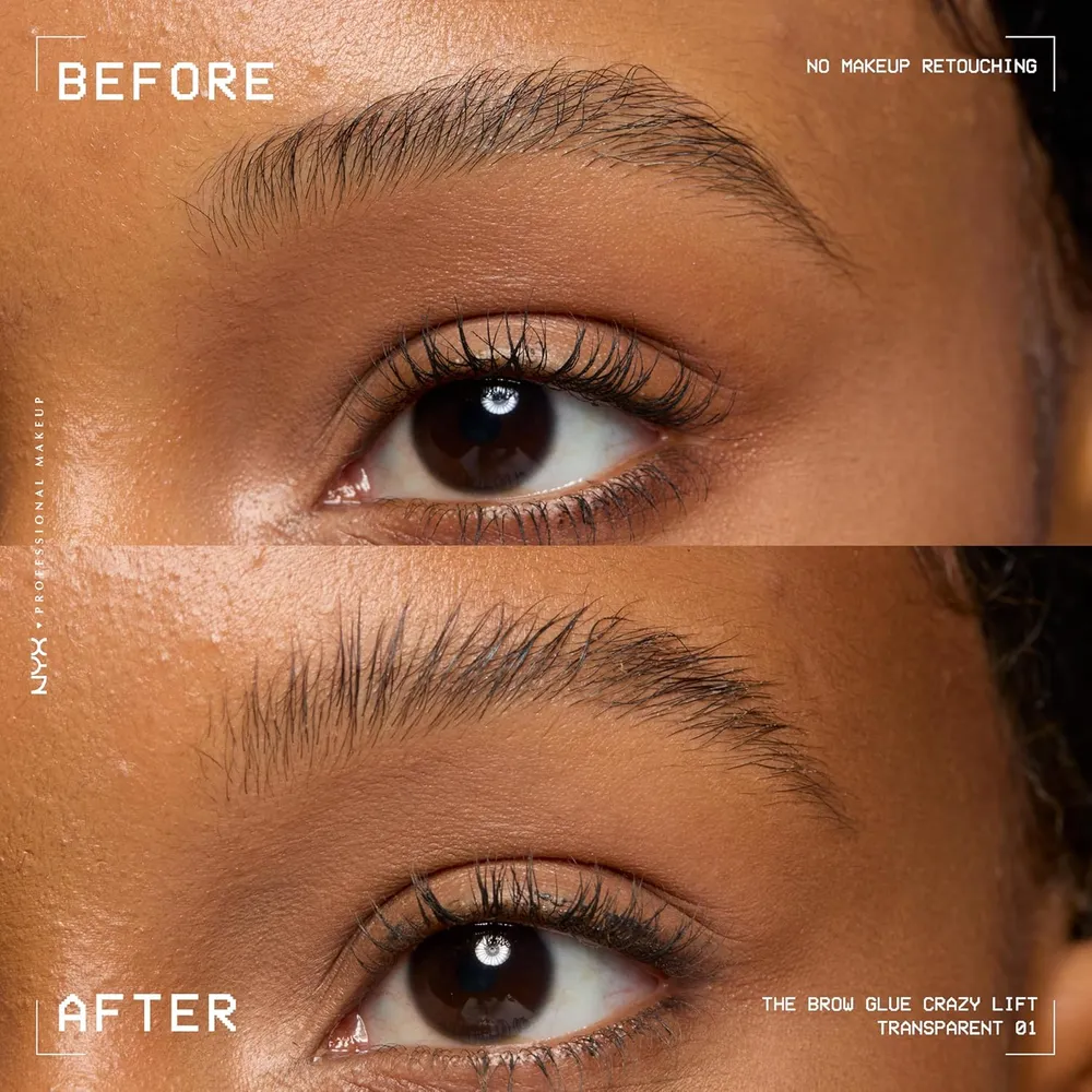 GEL LAMINADOR DE CEJAS NYX THE BROW GLUE CRAZY LIFT | TRANSPARENTE
