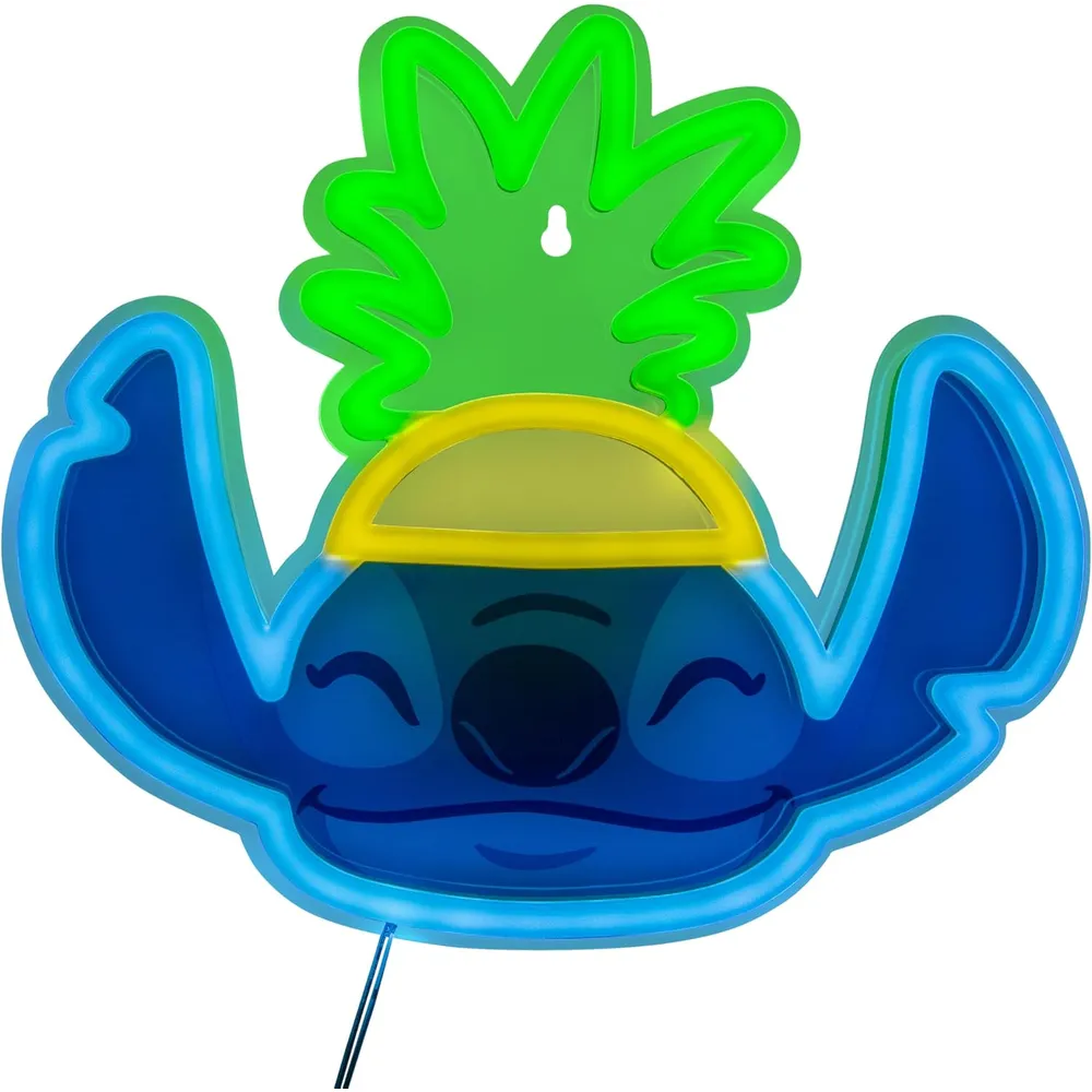 Paladone Disney Lilo & Stitch Piña, lámpara pared neón LED oficial