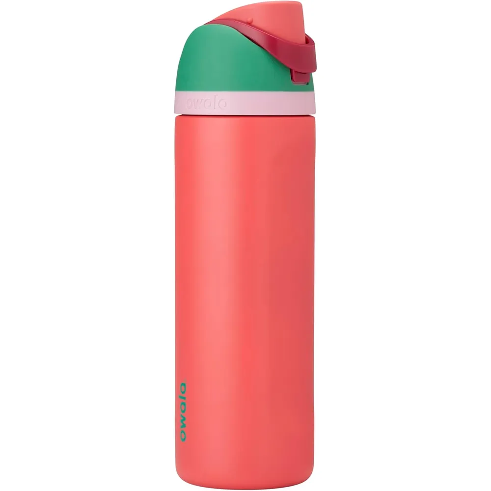 Owala FreeSip Botella Acero Inoxidable 24 oz | Strawberry Field
