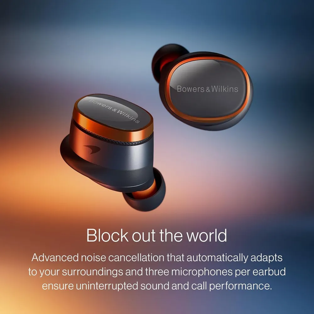 Bowers & Wilkins Pi8 McLaren Audífonos Bluetooth | Negro