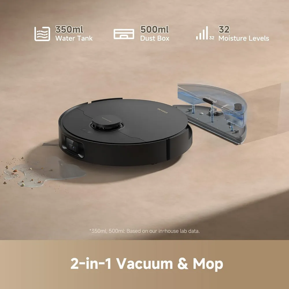 Dreame D20 Pro Plus robot aspirador con doble cepillo | Negro