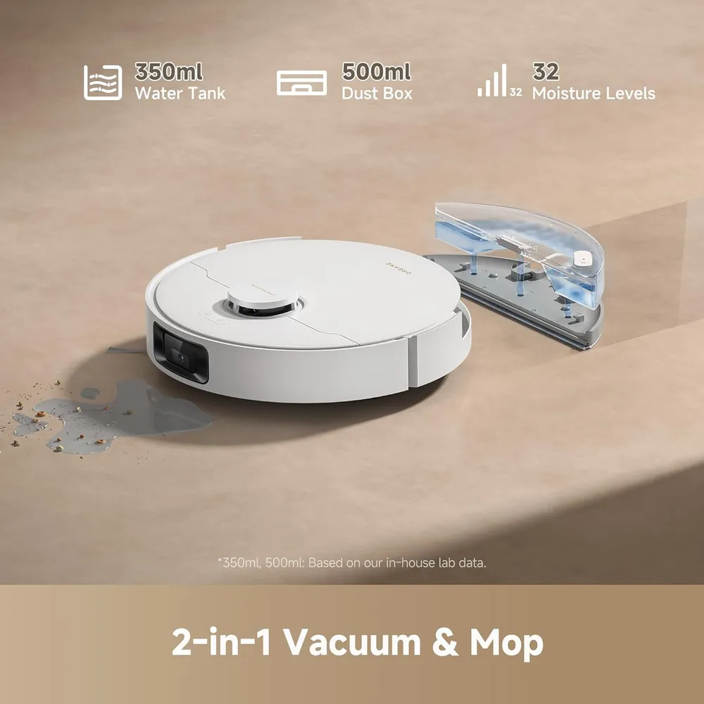Dreame D20 Pro Plus robot aspirador con doble cepillo | Blanco