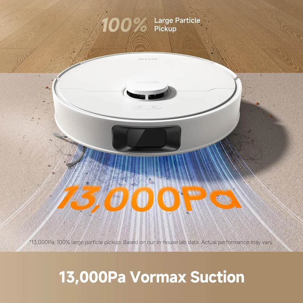 Dreame D20 Plus robot aspirador con base autovaciable | Blanco