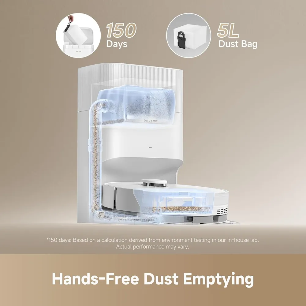 Dreame D20 Plus robot aspirador con base autovaciable | Blanco