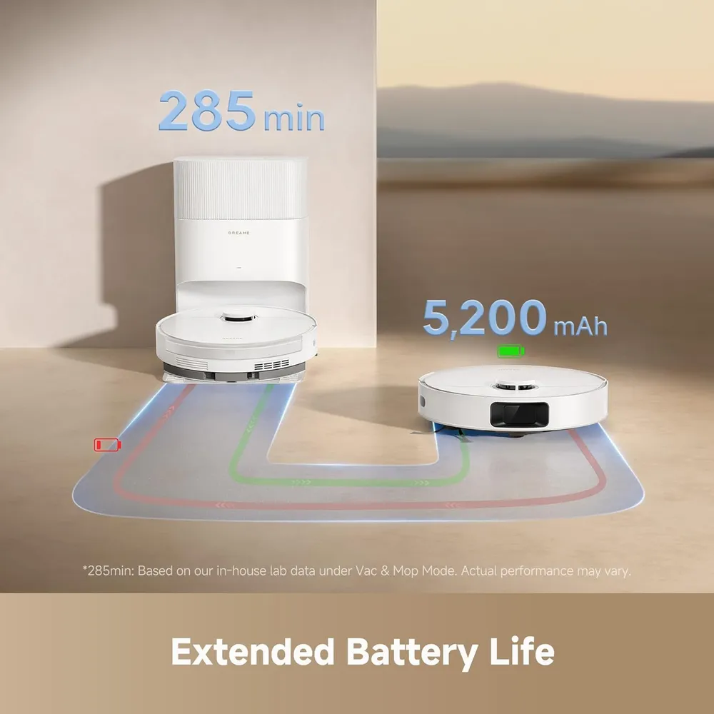 Dreame D20 Plus robot aspirador con base autovaciable | Blanco