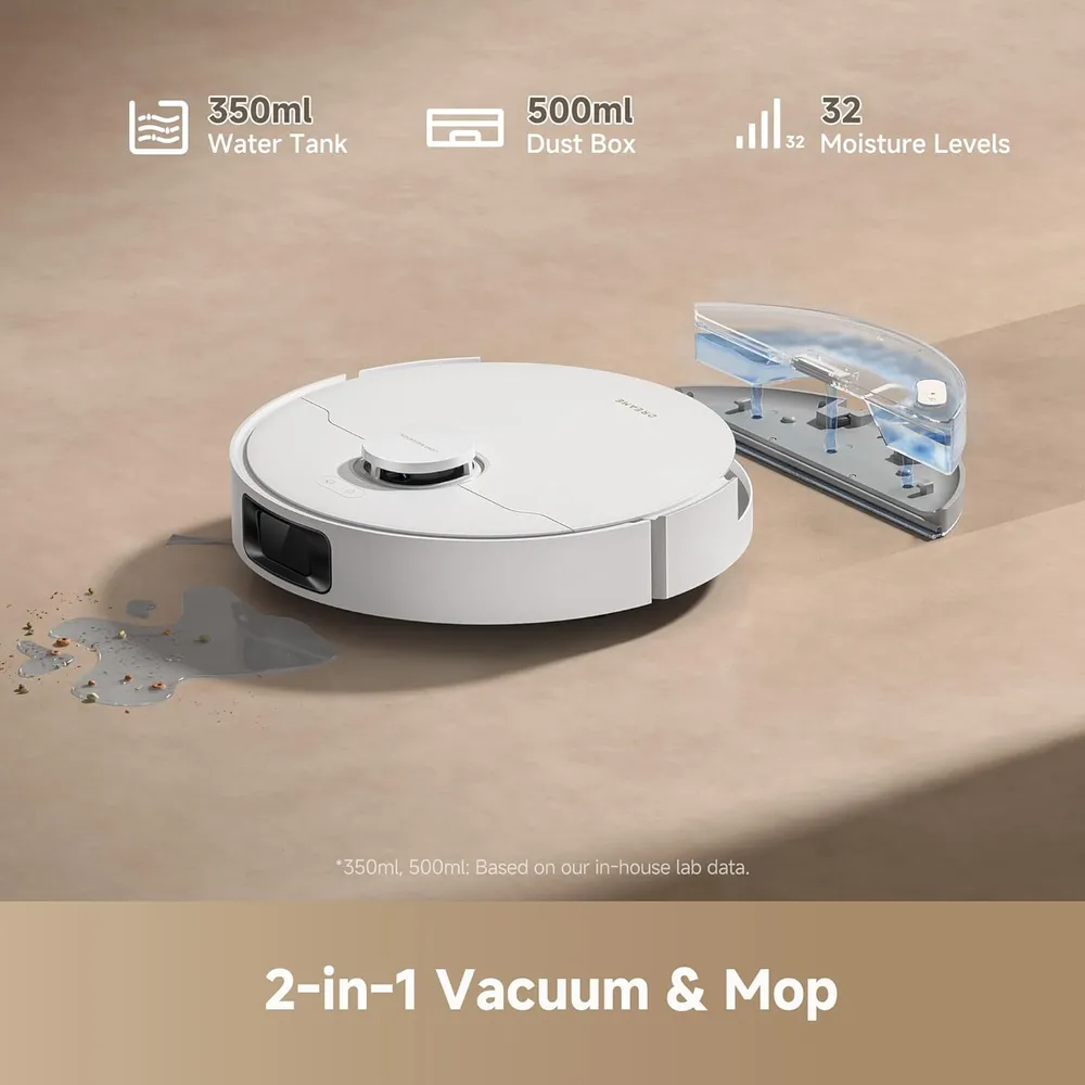 Dreame D20 Plus robot aspirador con base autovaciable | Blanco