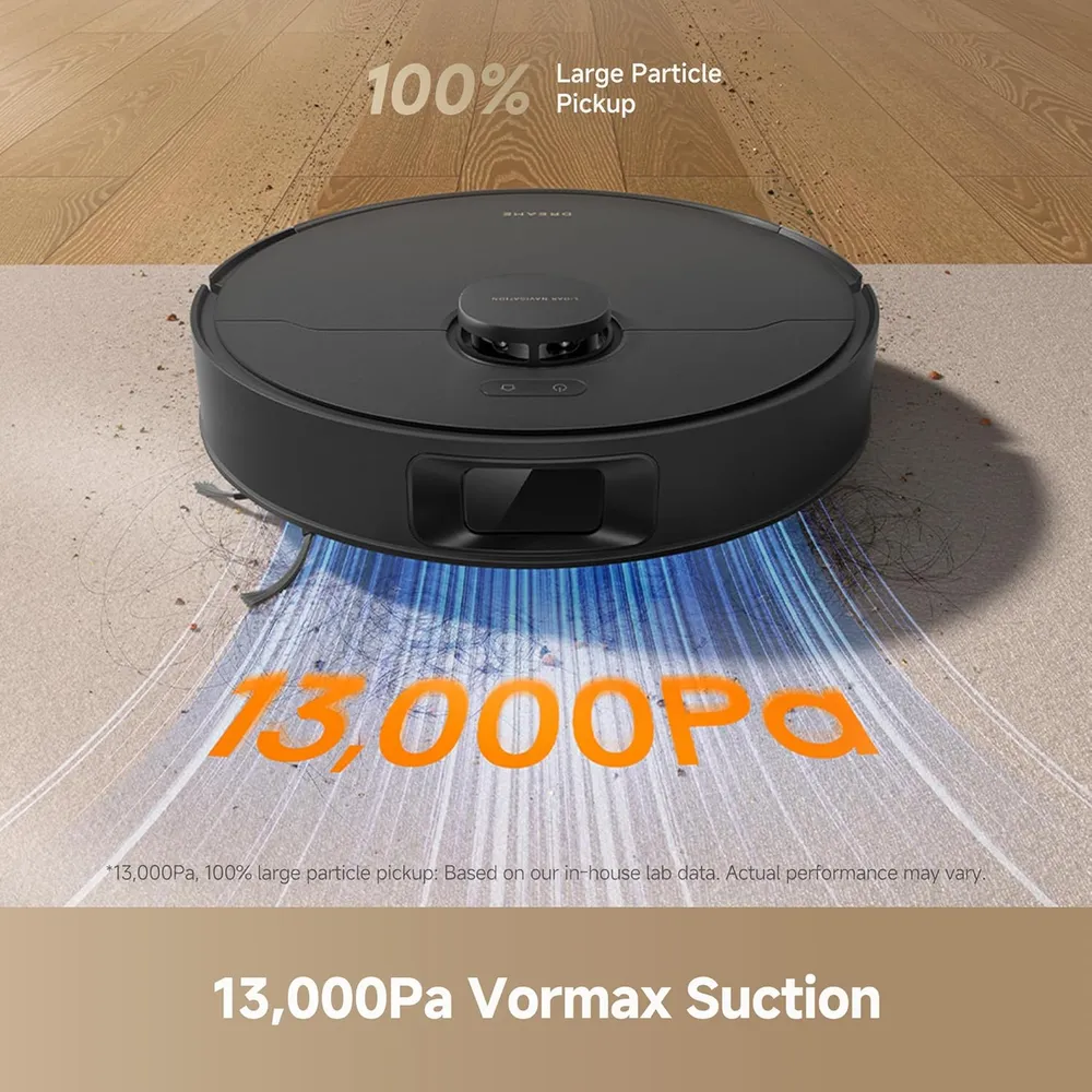 Dreame D20 Plus robot aspirador con base autovaciable | Negro