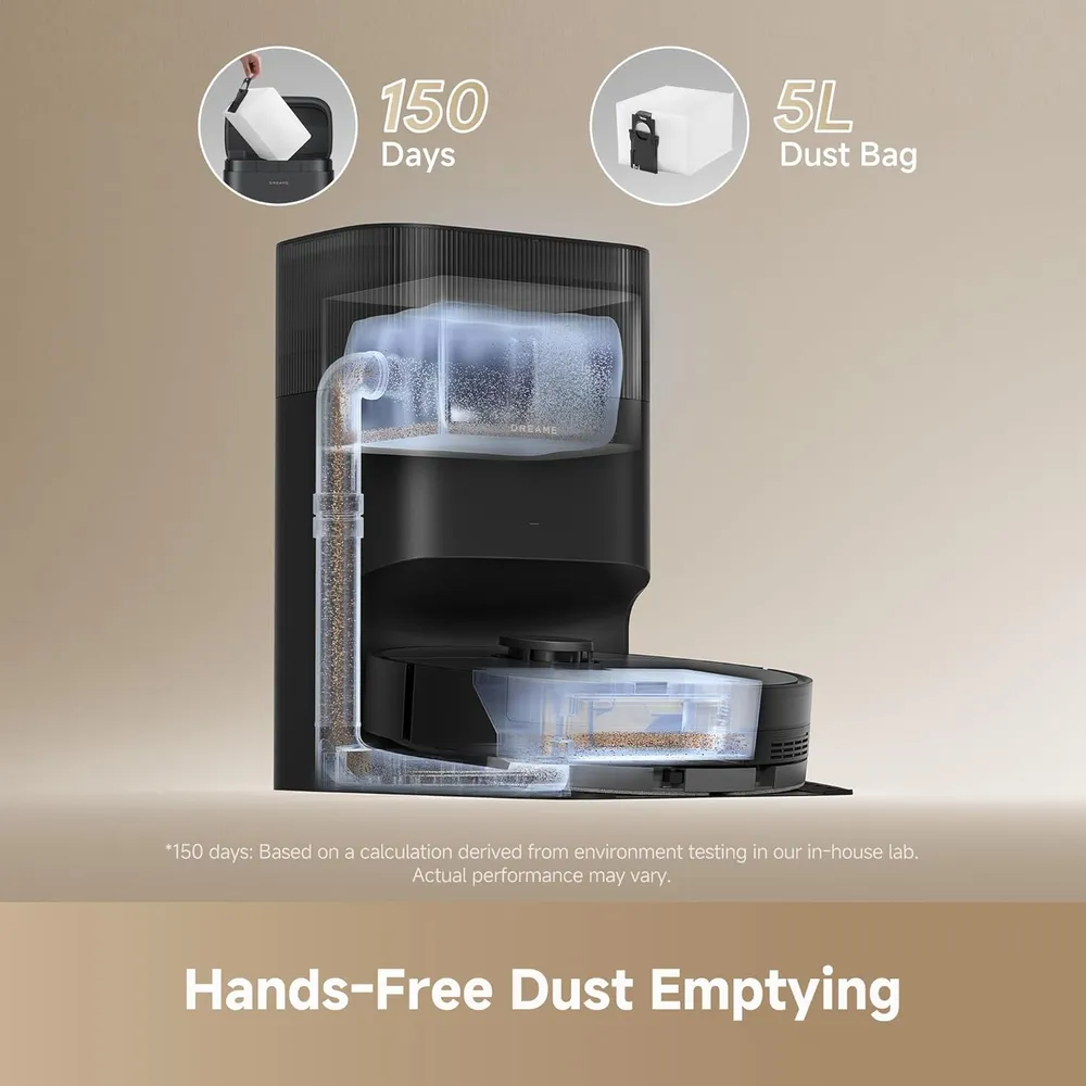 Dreame D20 Plus robot aspirador con base autovaciable | Negro