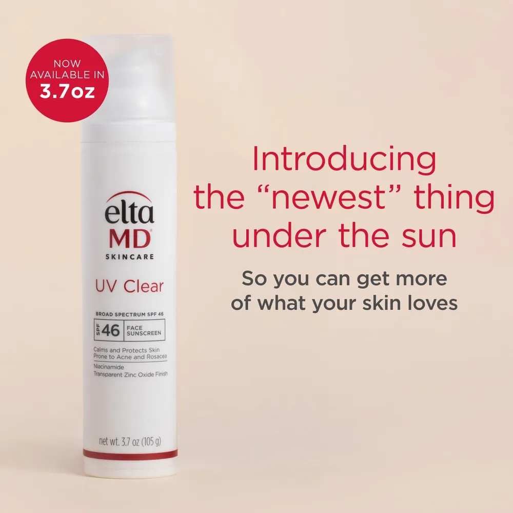 Protector solar facial transparente EltaMD |  3.7 oz / 106 gr