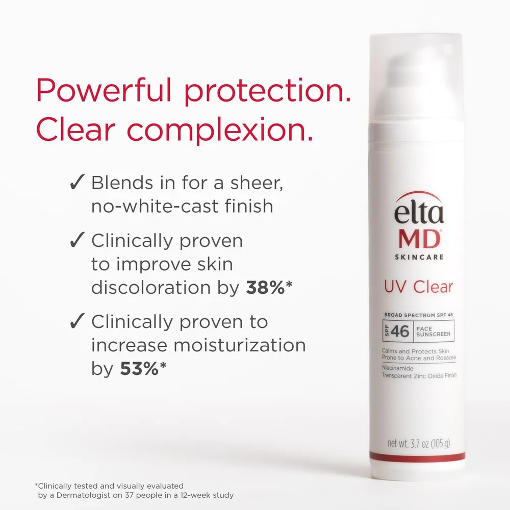 Protector solar facial transparente EltaMD |  3.7 oz / 106 gr