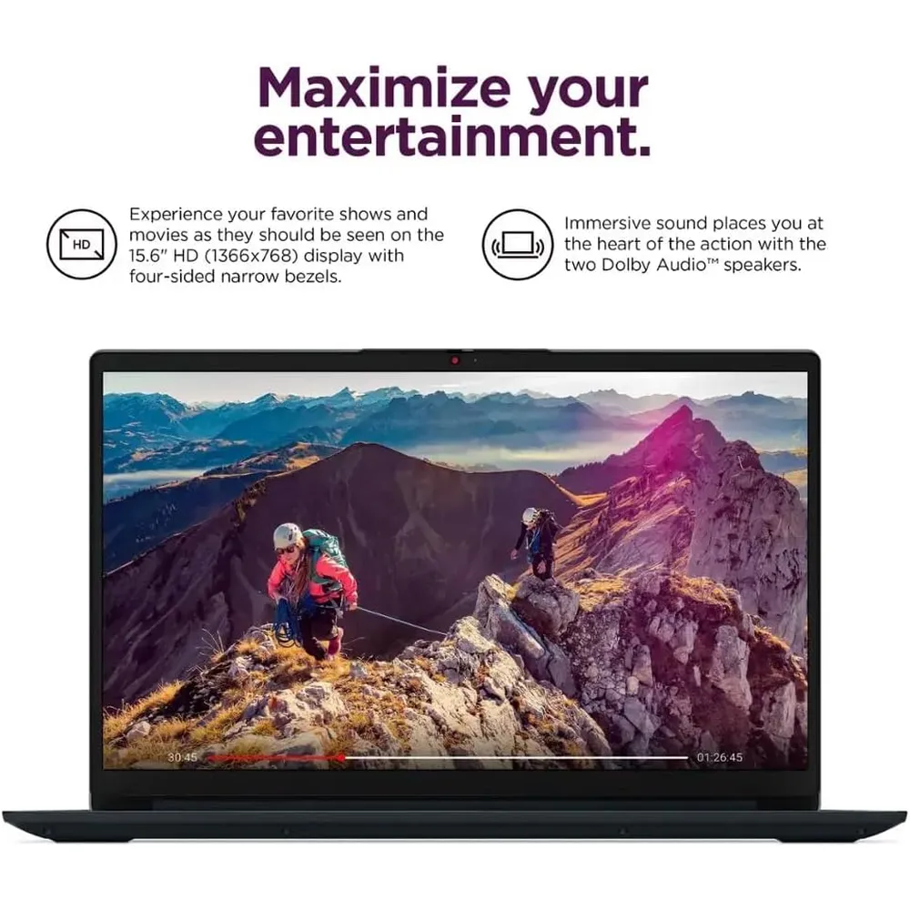 LAPTOP LENOVO IDEAPAD 15.6" CELERON 4GB 128GB | ABYSS BLUE