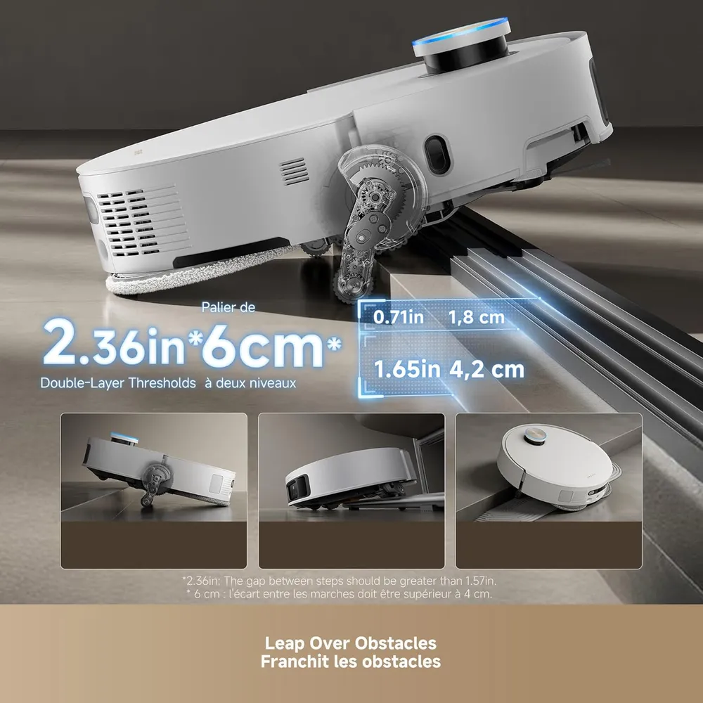 Dreame X50 robot aspirador con mopa autolimpiante | Blanco