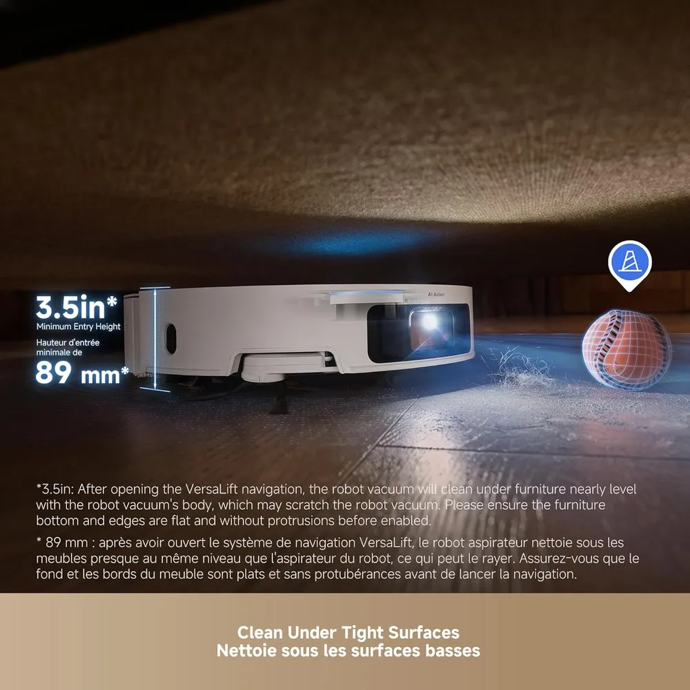 Dreame X50 robot aspirador con mopa autolimpiante | Blanco