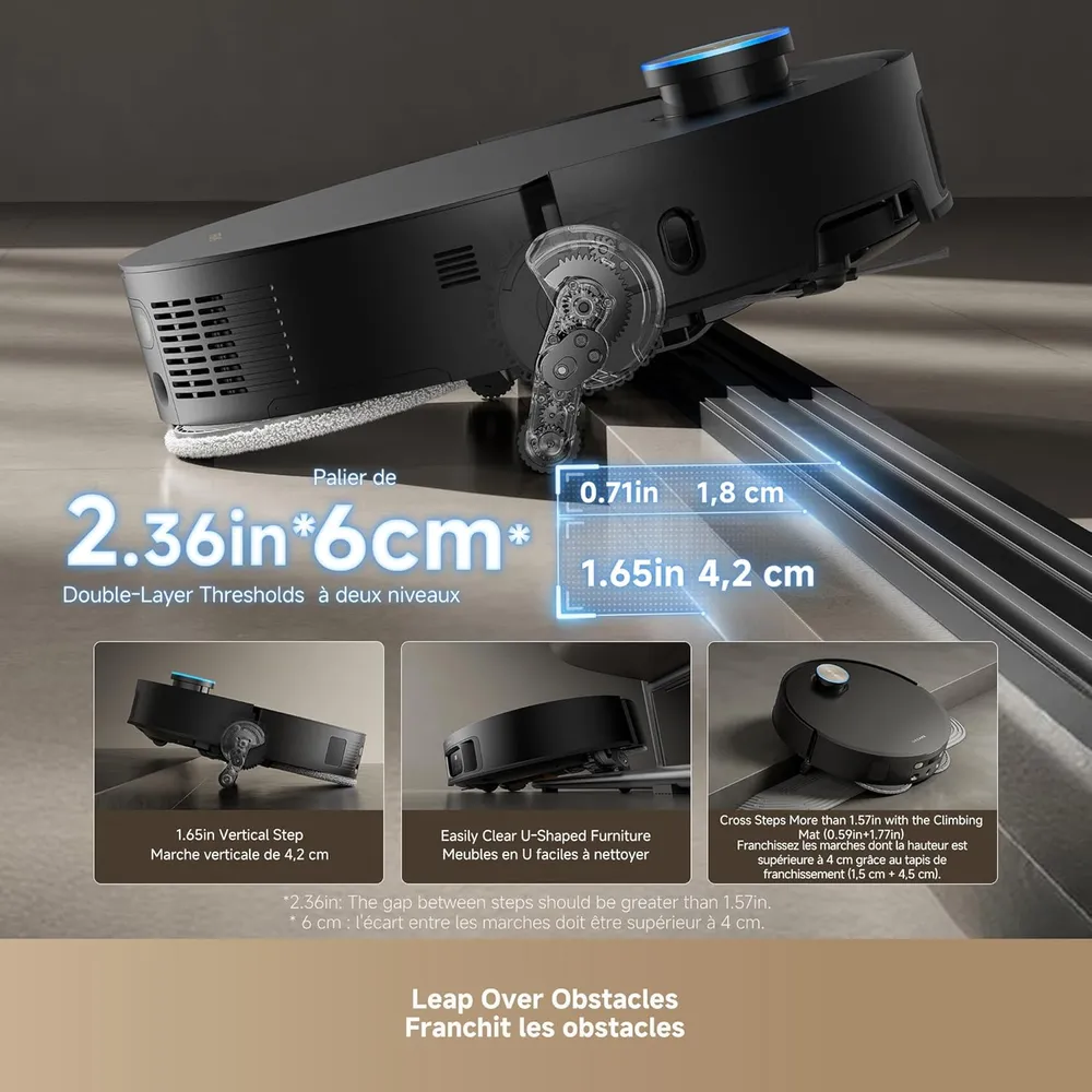 Dreame X50 robot aspirador con mopa autolimpiante | Negro
