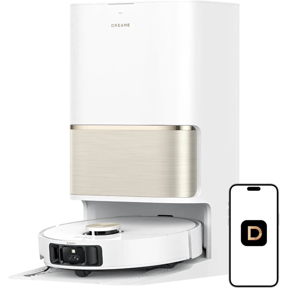 Dreame L50 Ultra robot aspirador con doble cepillo | Blanco
