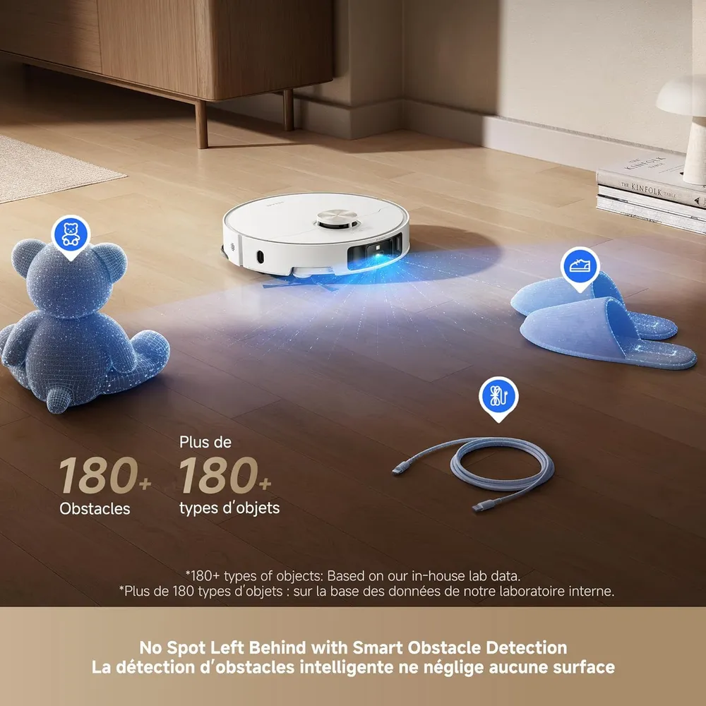 Dreame L50 Ultra robot aspirador con doble cepillo | Blanco