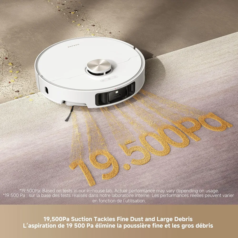 Dreame L50 Ultra robot aspirador con doble cepillo | Blanco