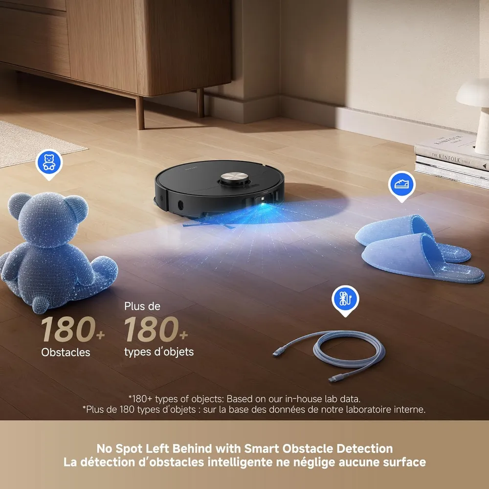 Dreame L50 Ultra robot aspirador con doble cepillo | Negro