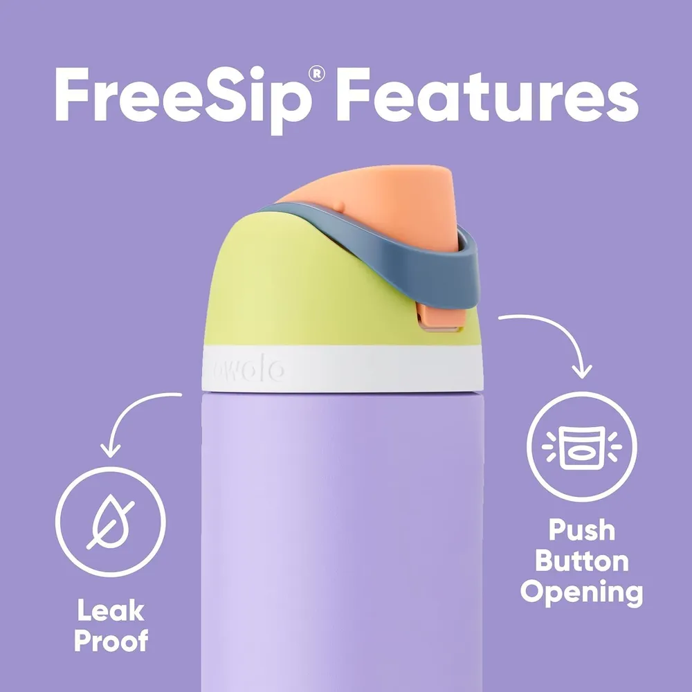 Owala FreeSip Botella Acero Inoxidable 24 oz | Citrus Crush