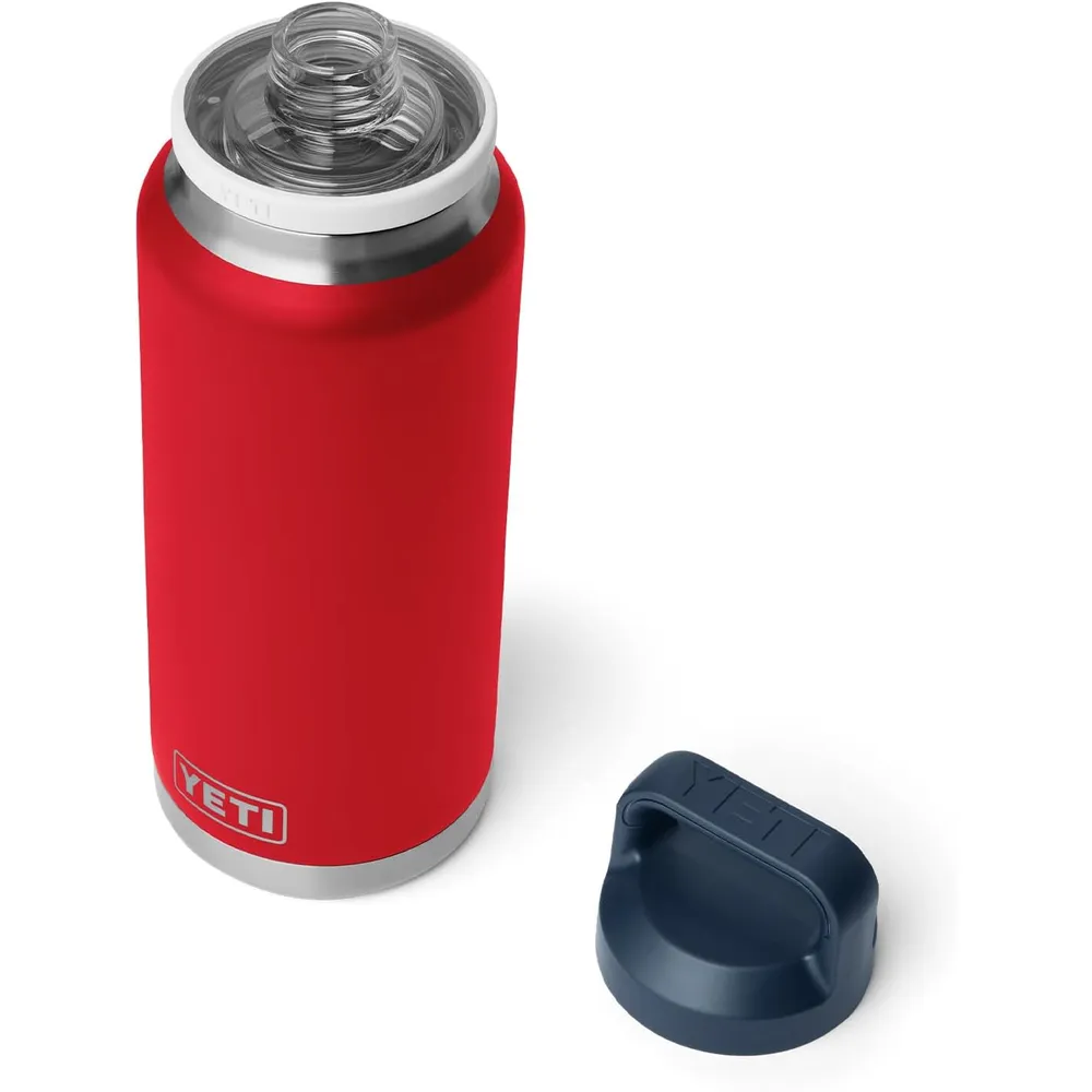 YETI Botella Rambler con Tapa para Sorbos de 36 oz | Rojo Fuerte