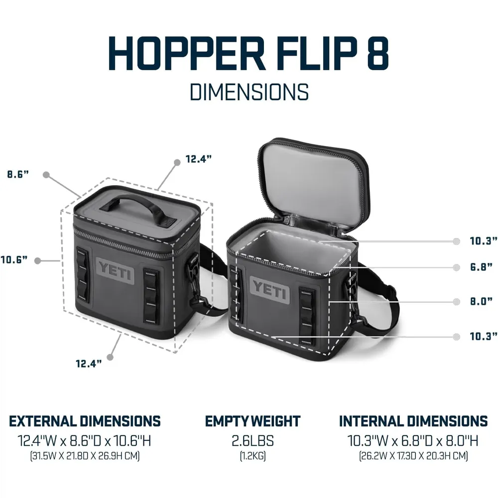YETI Hopper Flip 8 Cooler Portátil | Rojo Vivo