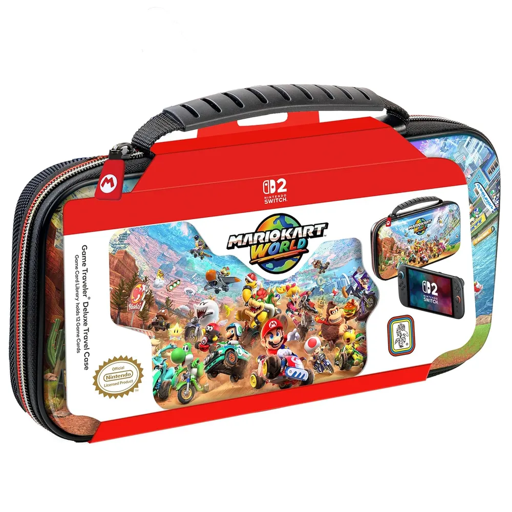 Estuche de Viaje Licenciado por Nintendo Deluxe Mario Kart Para Nintendo Switch 2