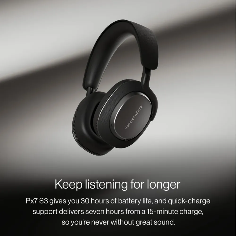 Bowers & Wilkins PX7 S3 Audífonos Bluetooth | Blanco Lienzo