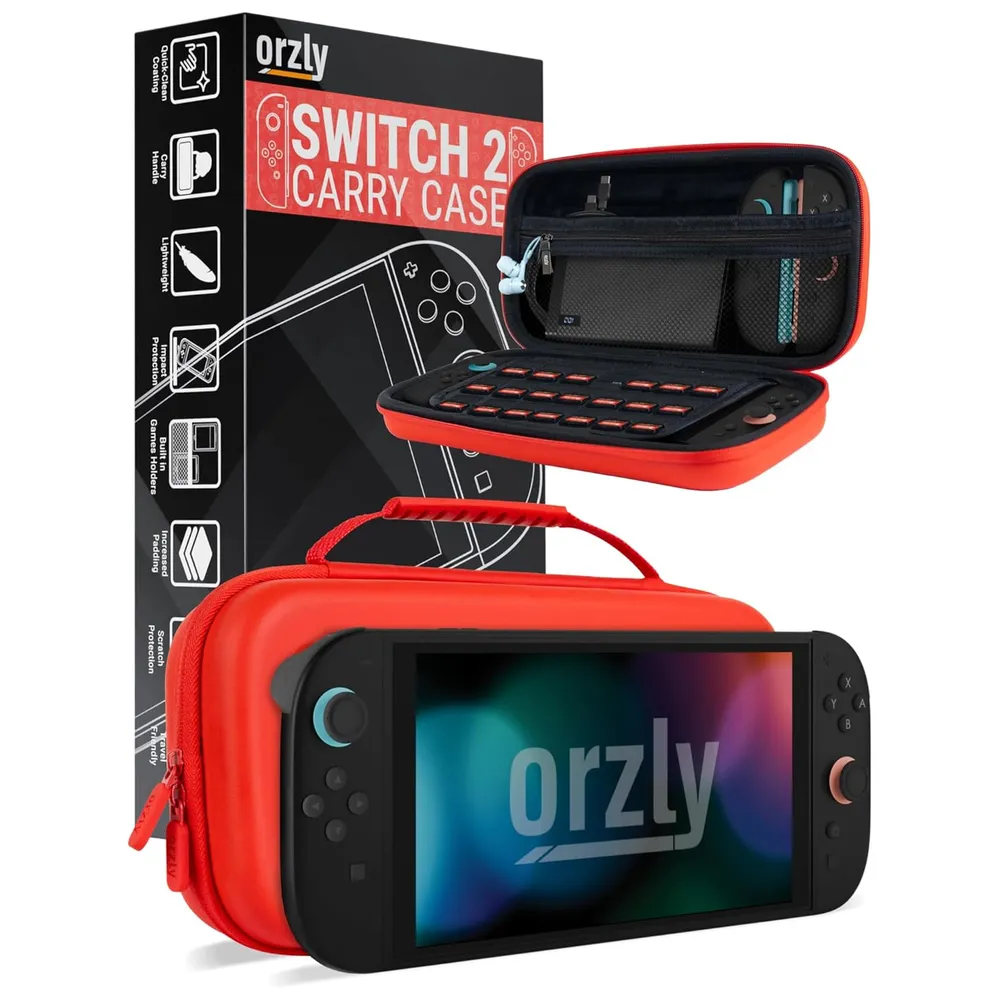 Estuche de Viaje Protector con Bolsillos Para Nintendo Switch 2 | Rojo