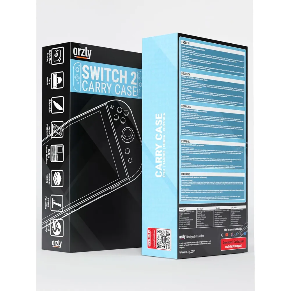Estuche de Viaje Protector con Bolsillos Para Nintendo Switch 2 | Celeste