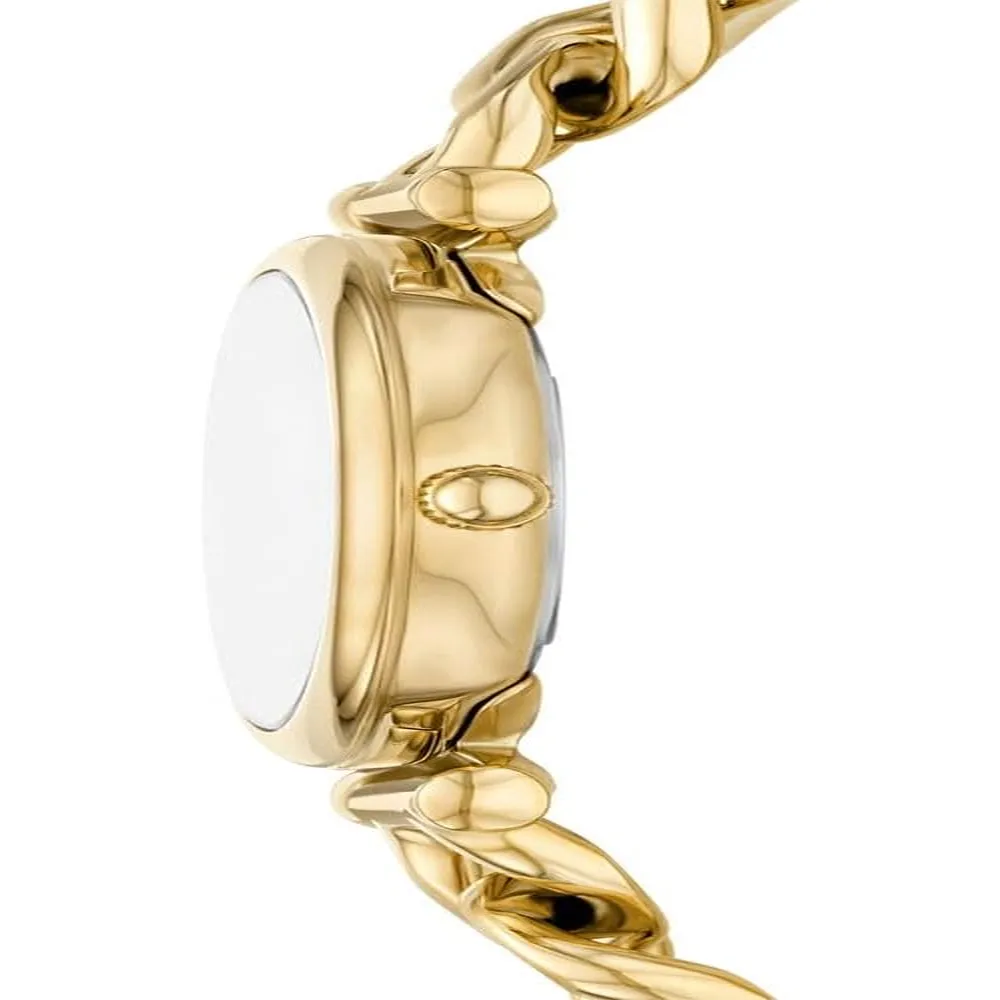 Fossil reloj de cuarzo Carlie para mujer, acero inoxidable | Oro Multicolor