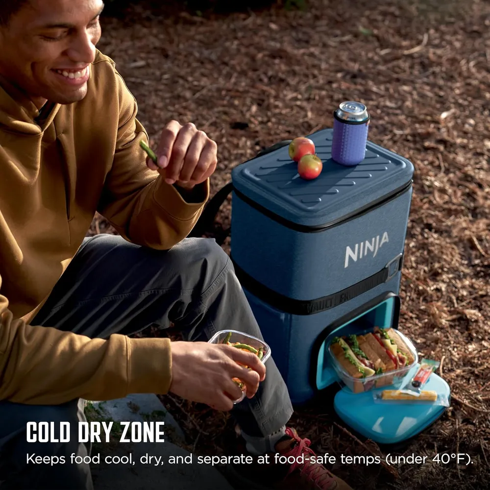Ninja mochila térmica Frostvault Go Can, 36 qt / 34,1 L | Azul