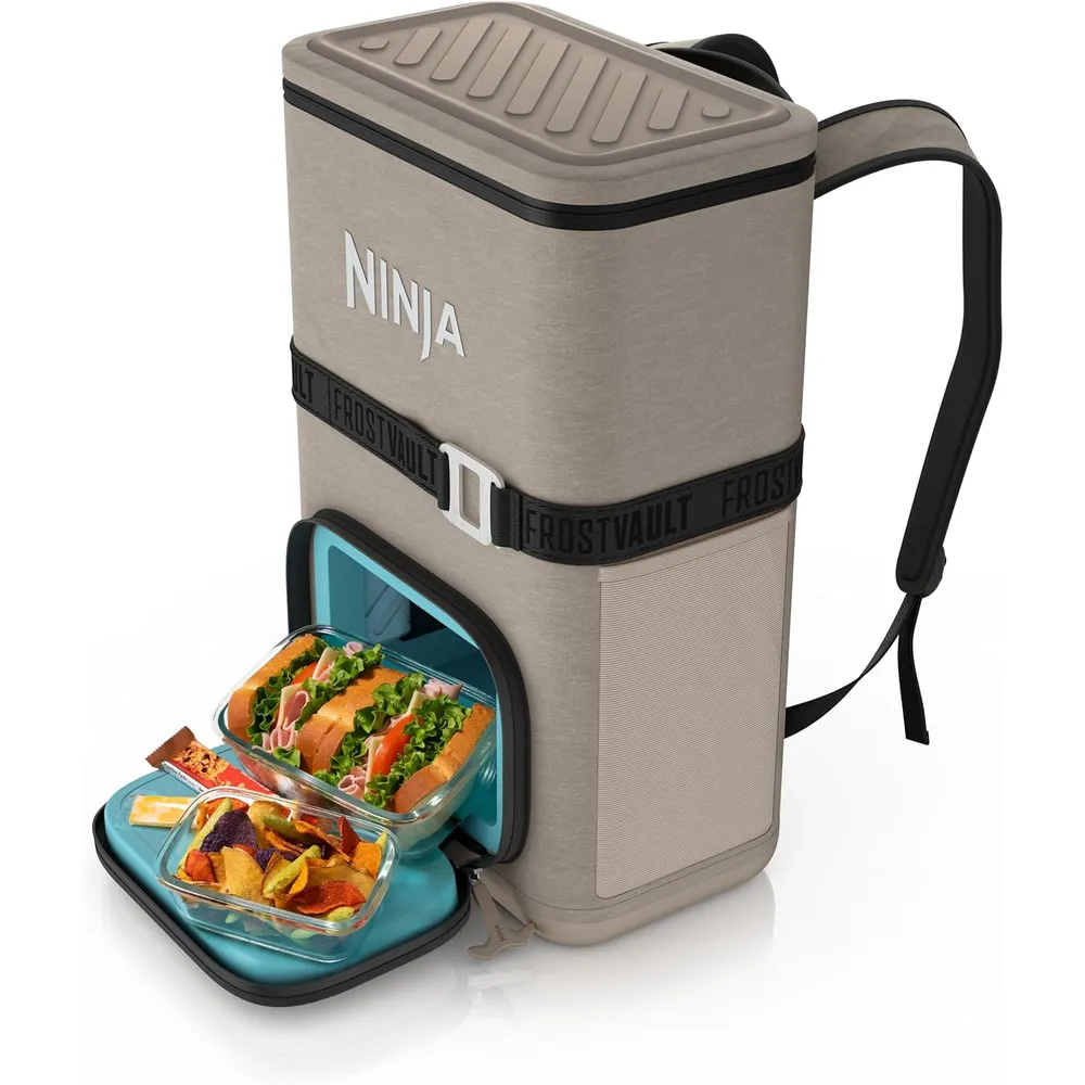 Ninja mochila térmica Frostvault Go Can, 24 qt / 22,7 L | Beige