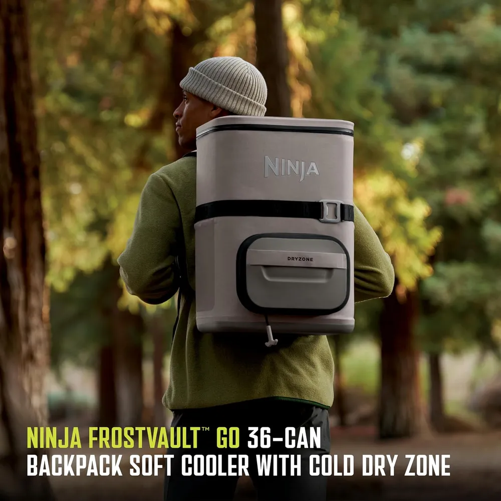 Ninja mochila térmica Frostvault Go Can, 36 qt / 34,1 L | Beige