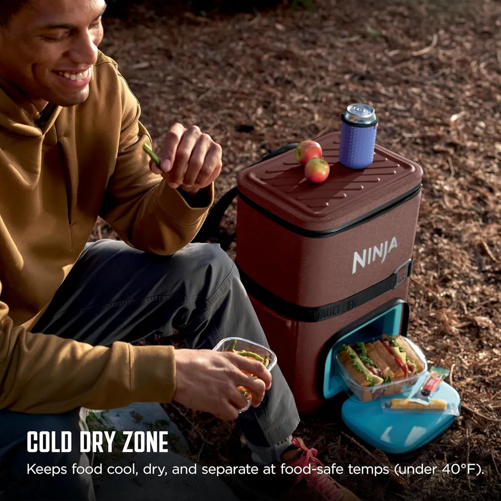 Ninja mochila térmica Frostvault Go Can, 36 qt / 34,1 L | Rojo