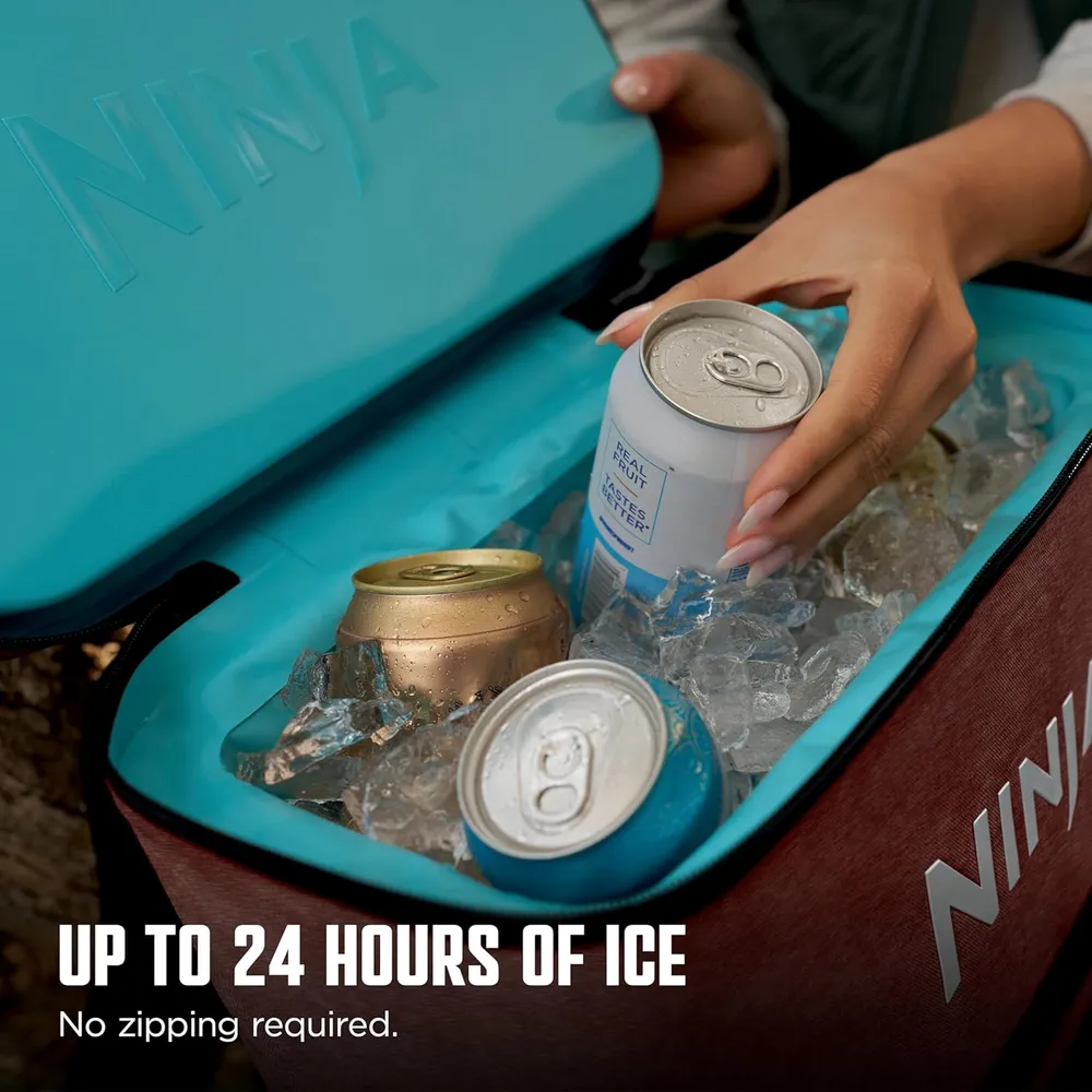 Ninja mochila térmica Frostvault Go Can, 36 qt / 34,1 L | Rojo